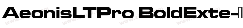 AeonisLTPro BoldExte字体转换